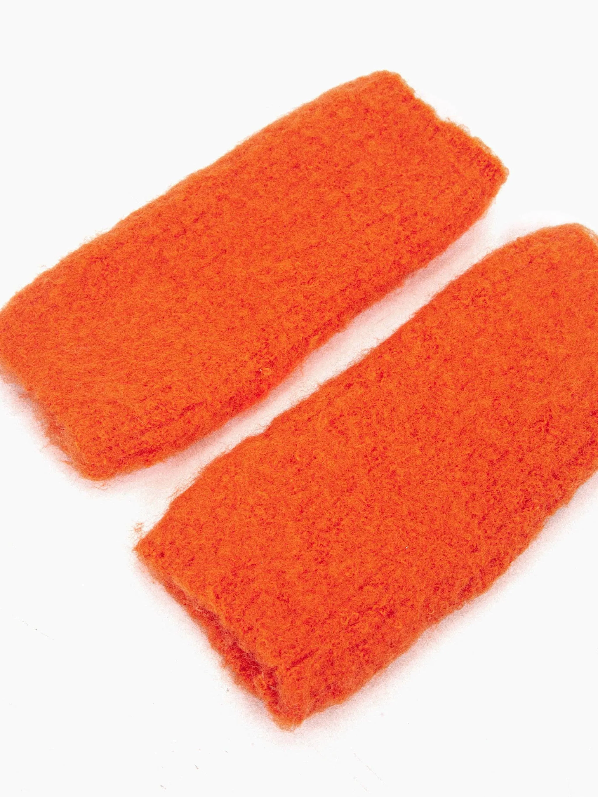 Alexa Textured Wrist Warmers - Orange