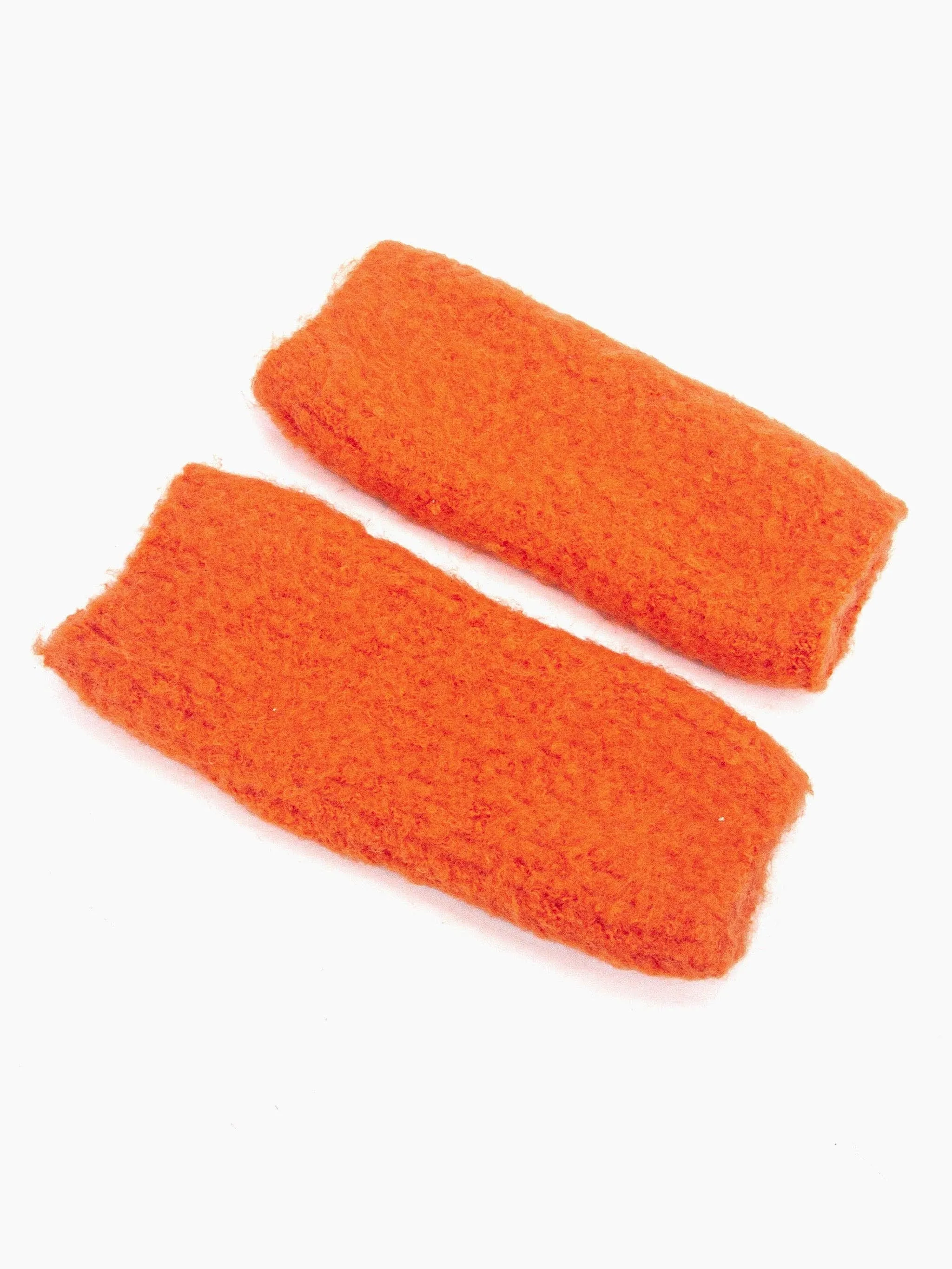 Alexa Textured Wrist Warmers - Orange