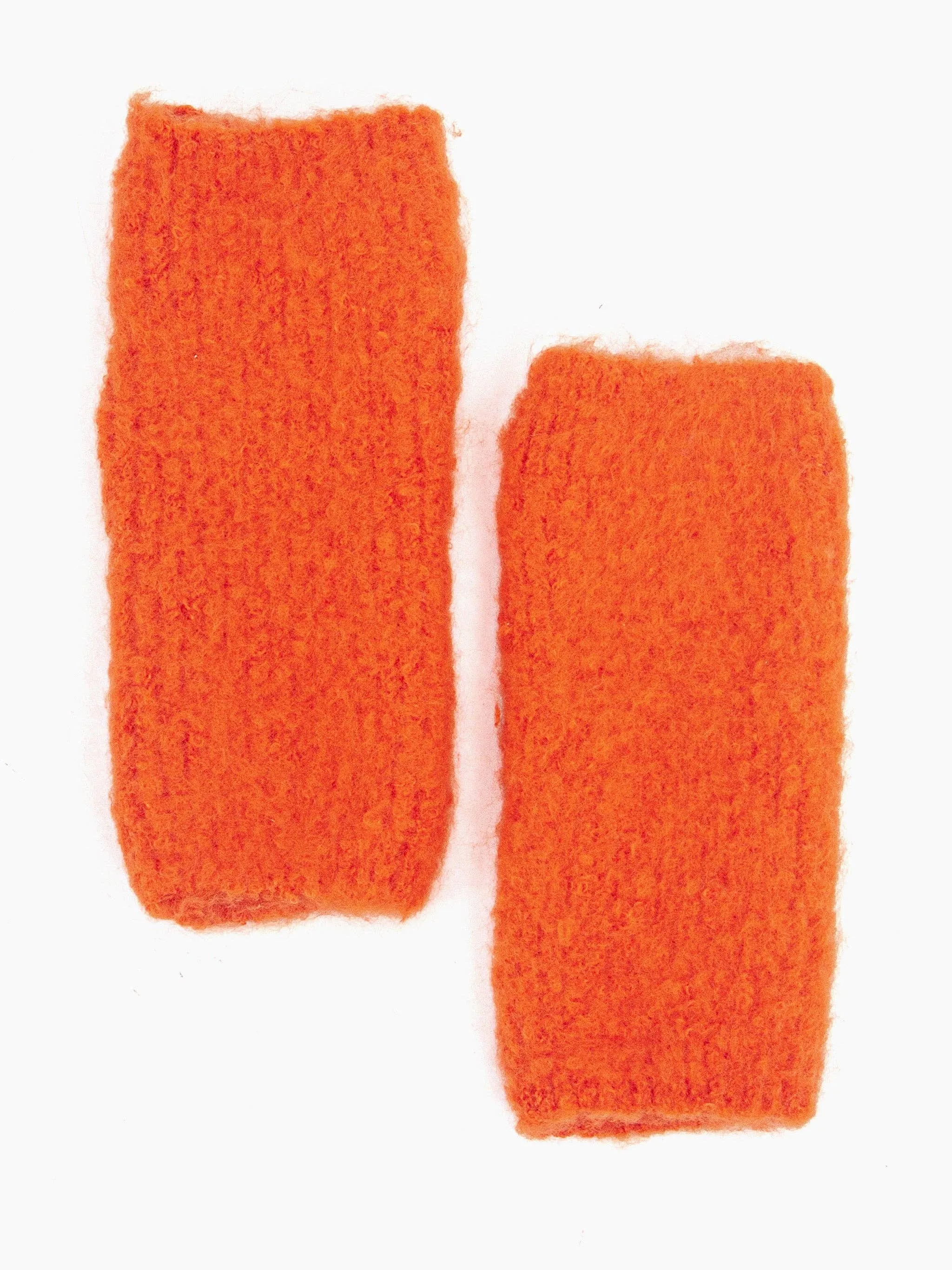 Alexa Textured Wrist Warmers - Orange