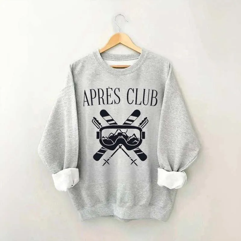 Apres-Ski Club Snow Skier Sweatshirt