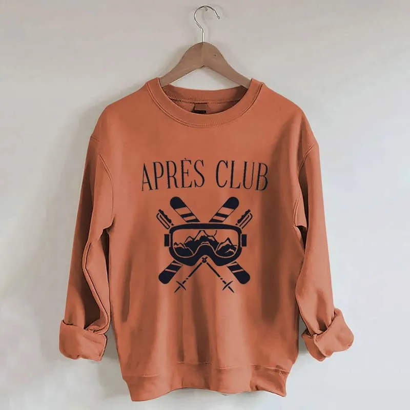 Apres-Ski Club Snow Skier Sweatshirt
