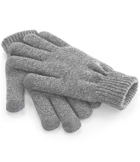 Beechfield Touchscreen Smart Gloves | Heather Grey