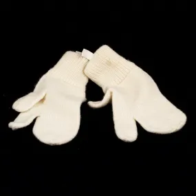 British Wool 3 1 1 Mittens. NOS. Creamy-White.