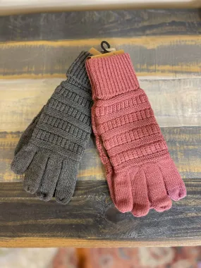 CC Touchscreen Compatible Gloves in Several Colors
