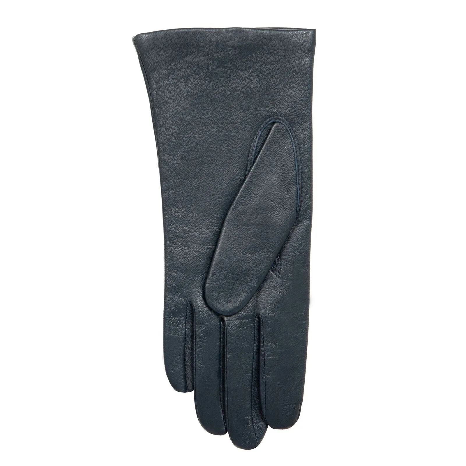 Dents Womens Emma Three-Point Leather Gloves - Navy