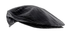 Dolce & GabbanaCharcoal Stripe Wool  Vintage Flat Cap-58