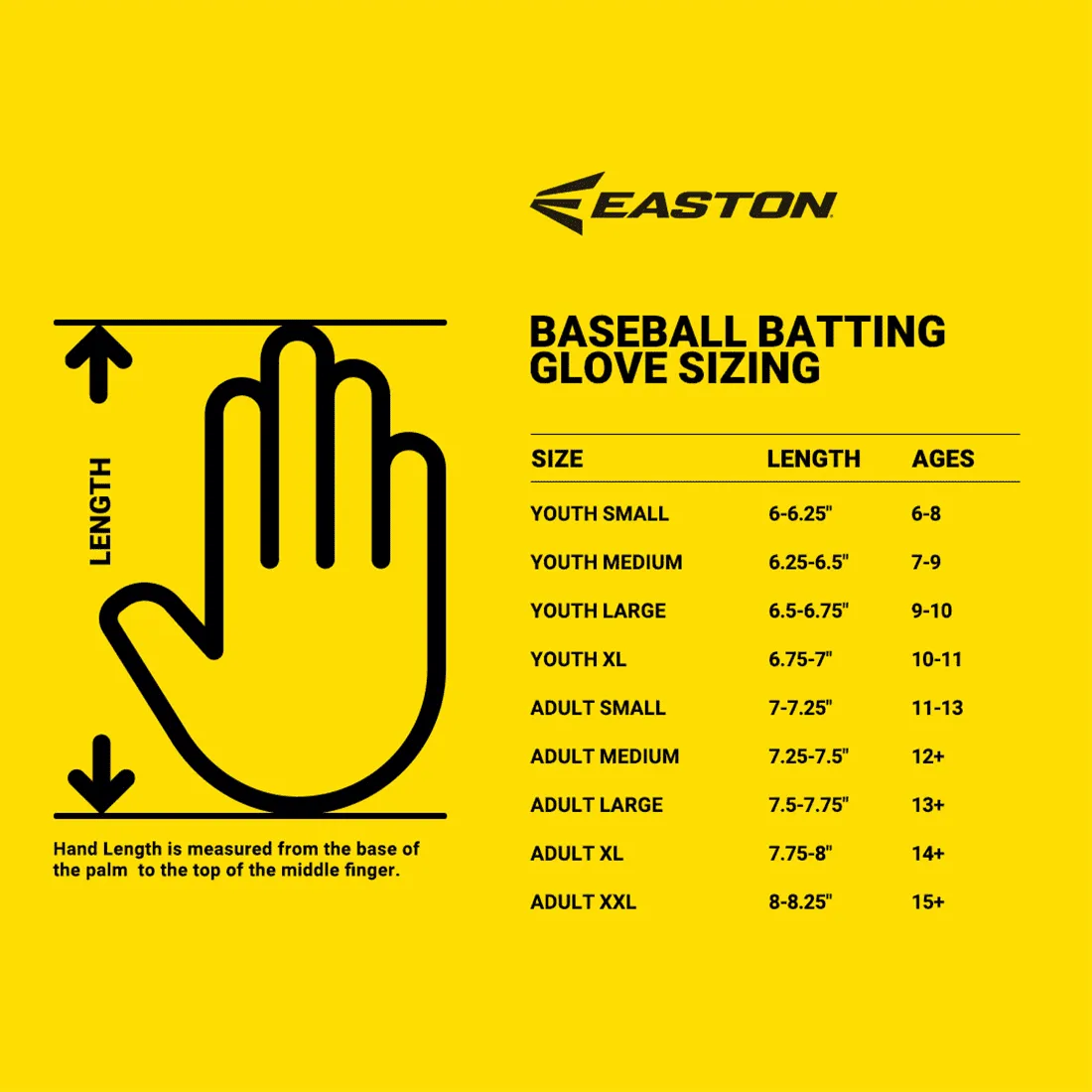 Easton Adult MAV PRO LOCKED IN Baseball Batting Gloves : MAVPROLIBG