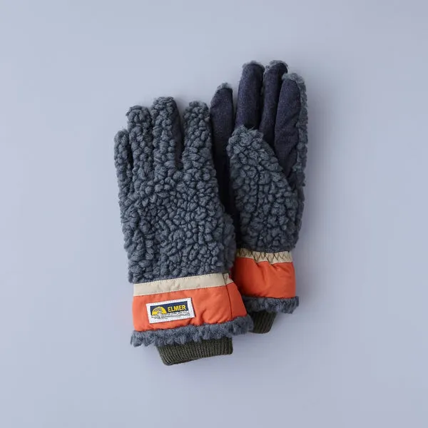 Elmer Wool Pile 5 Finger Gloves - Khaki