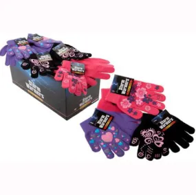 Girls Print Gripper Gloves