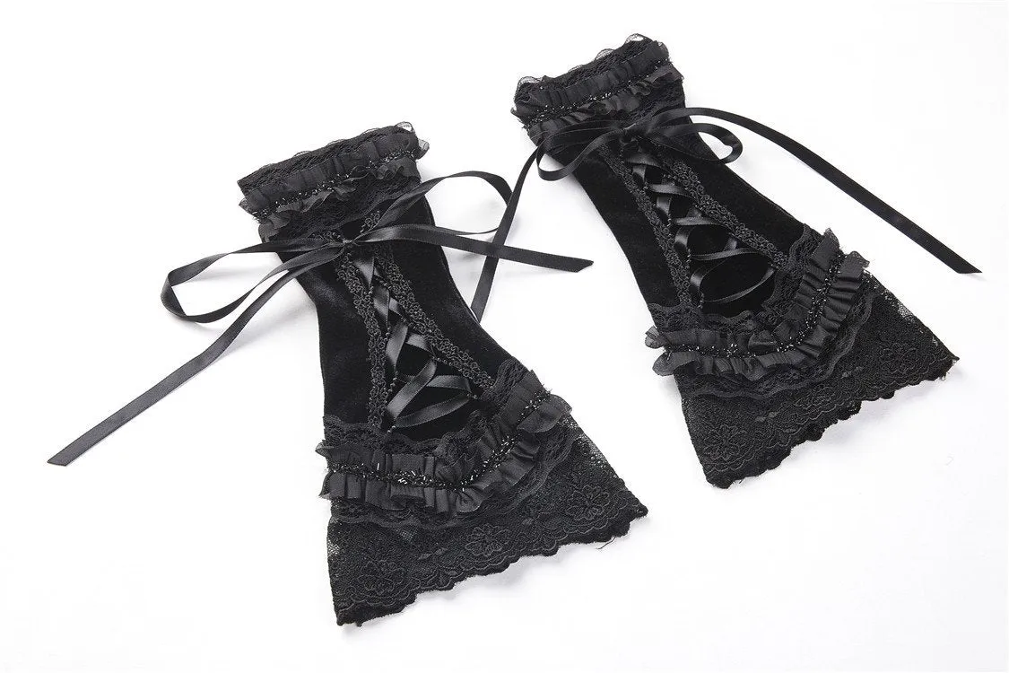 Gothic lacey short gloves AGL004