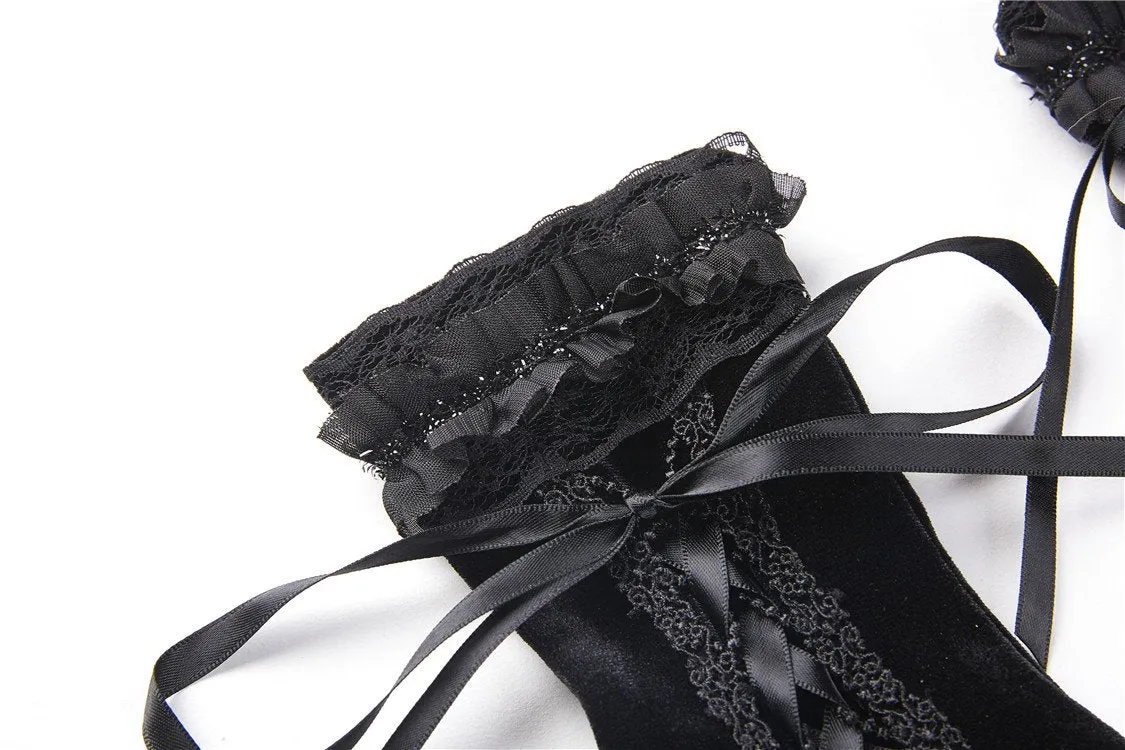 Gothic lacey short gloves AGL004