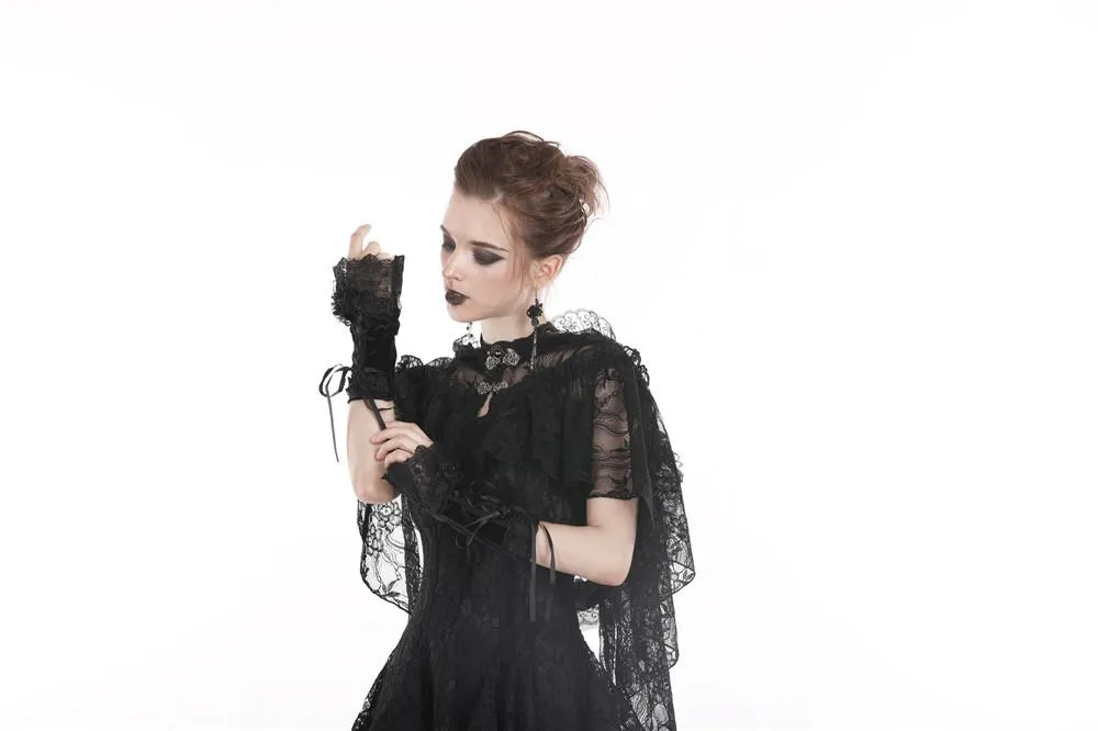 Gothic lacey short gloves AGL004