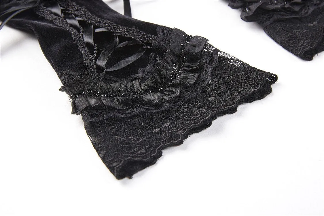 Gothic lacey short gloves AGL004