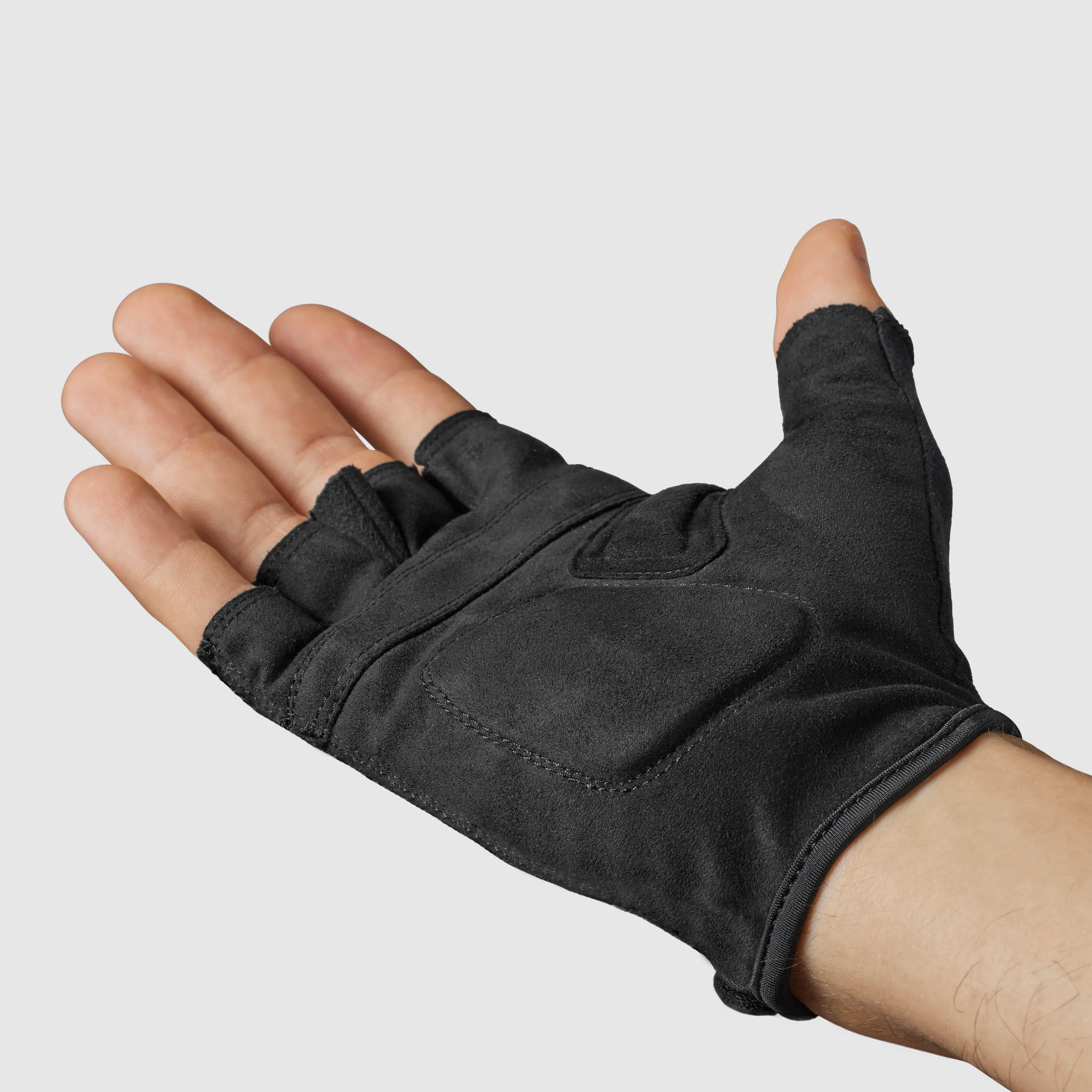 Gripgrab Ride RC Lite Padded Short Finger Summer Gloves Black | Buy Gripgrab Ride RC Lite Padded Short Finger Summer Gloves Black here | Outnorth