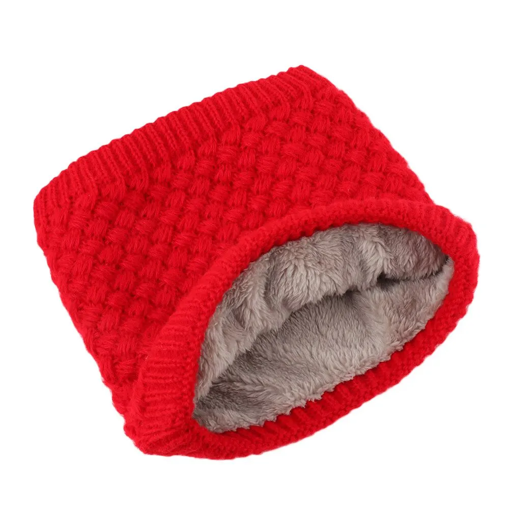 Knit Neck Warmer Soft Inner Layer 13 Colors/Patterns 20" Circumference