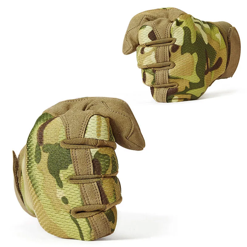 Military Camo Tactical Outdoor Fishing Hunting Gloves