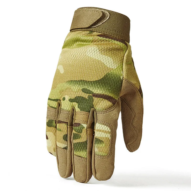 Military Camo Tactical Outdoor Fishing Hunting Gloves