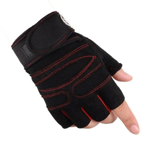 New Cycling Gloves Gym Body Building Dumbbells Sports Gloves Exercise Training Wrist Fitness Weight Lifting Gloves Men Women