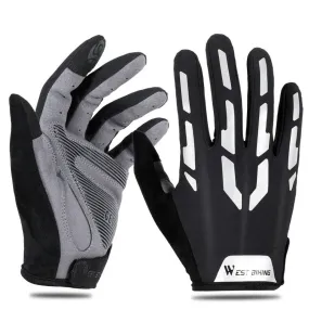 Reflective Cycling Gloves Touch Screen Breathable Sports Gloves Men Women Bicycle Motorcycle Running Fitness Gloves