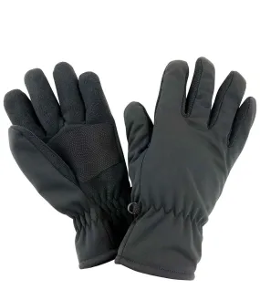 Result Soft Shell Thermal Gloves | Black