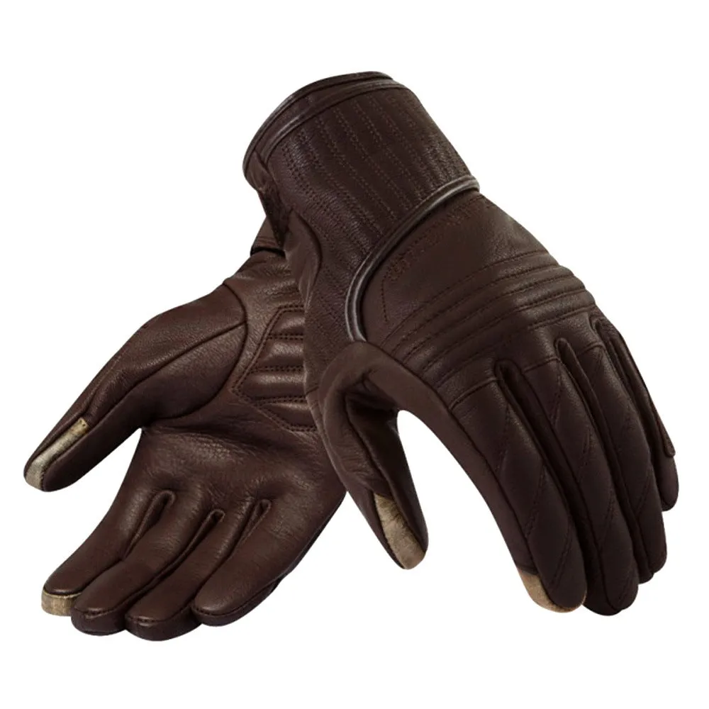 Retro Motorcycle Racing Riding Fall-proof Waterproof Leather Gloves