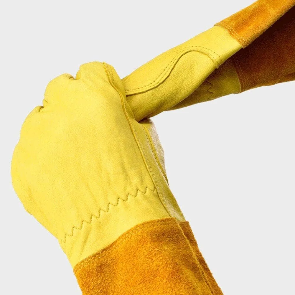 Thorn Proof Long Garden Gloves L -Yellow