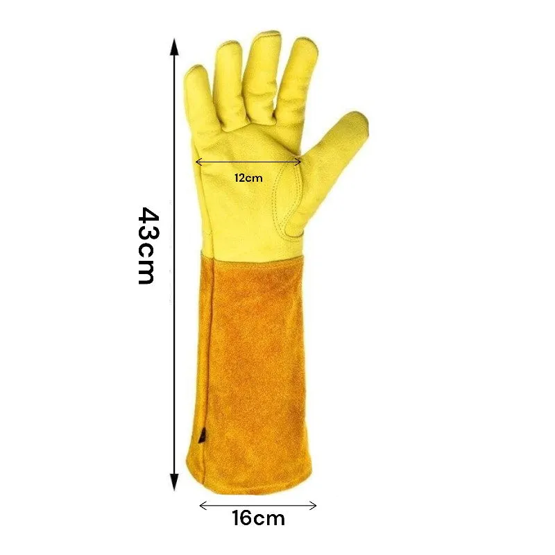 Thorn Proof Long Garden Gloves L -Yellow