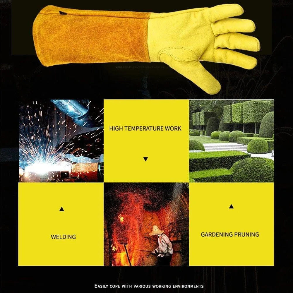 Thorn Proof Long Garden Gloves L -Yellow