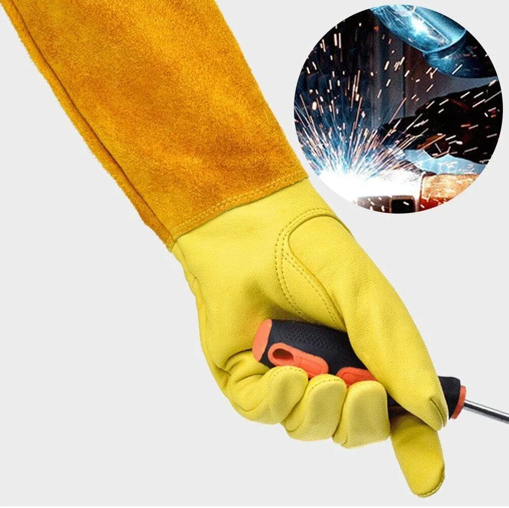 Thorn Proof Long Garden Gloves L -Yellow