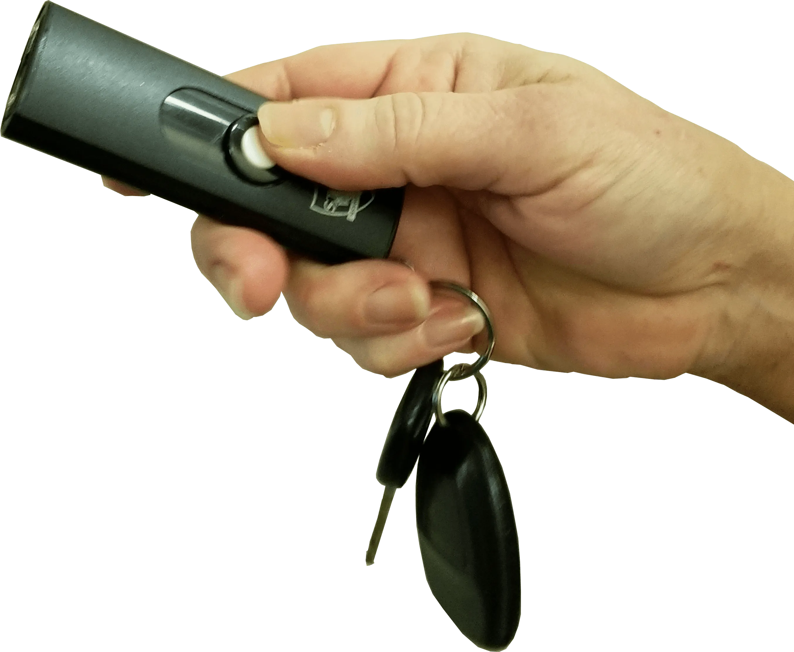 USB Black Secure Stun Gun with Black Key-Chain Purse Wallet