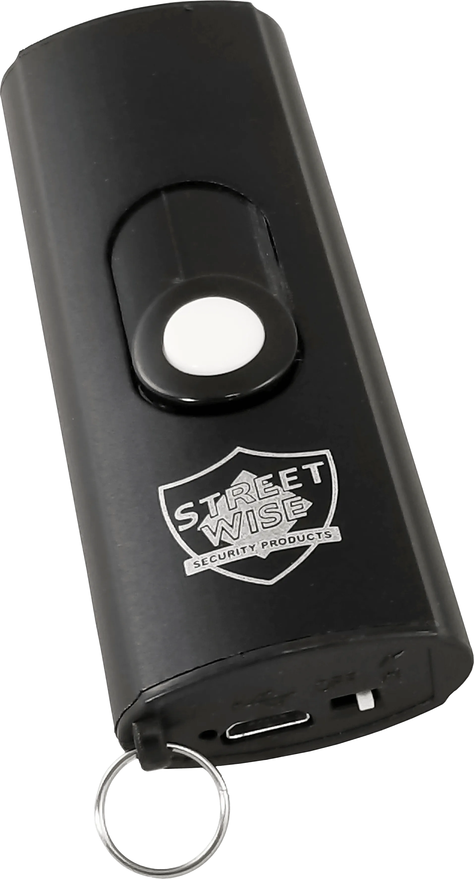 USB Black Secure Stun Gun with Black Key-Chain Purse Wallet