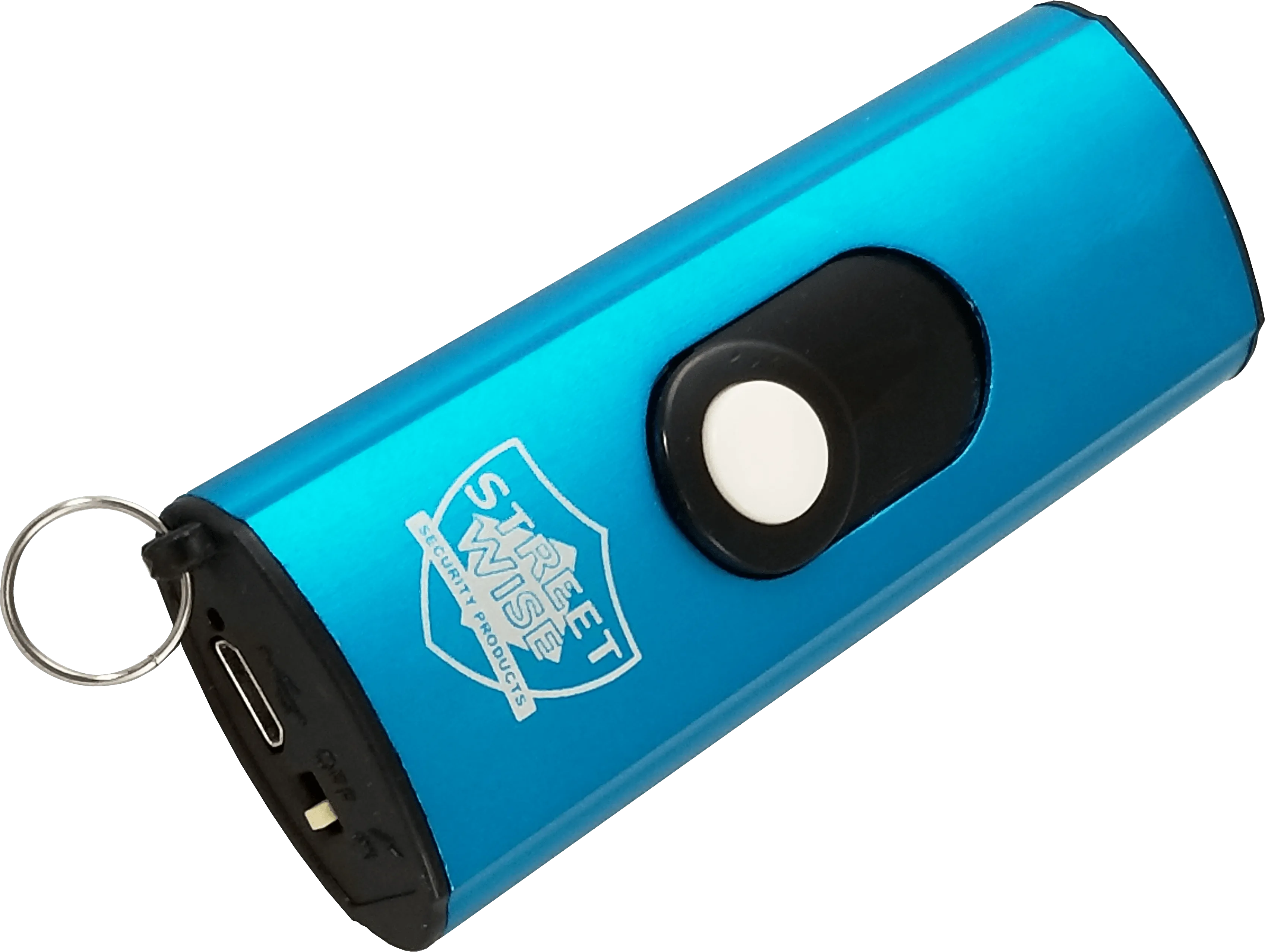 USB Black Secure Stun Gun with Black Key-Chain Purse Wallet
