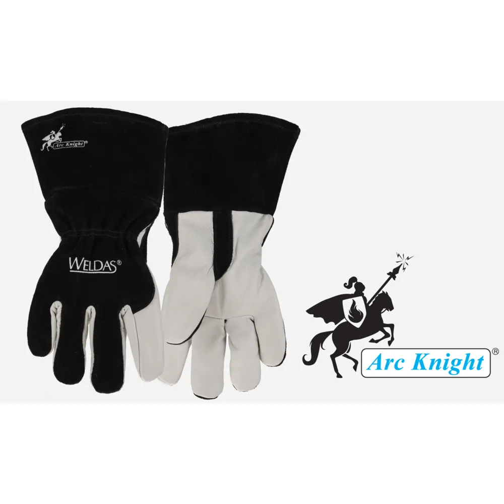 Weldas 10-2020XXL Arc Knight Mig Welding Gloves White/Black Size XXL